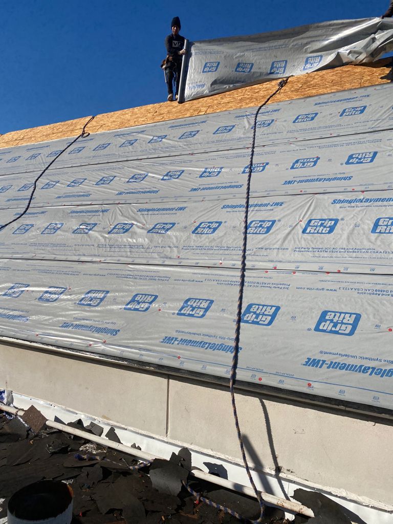 Roofing crew project photo