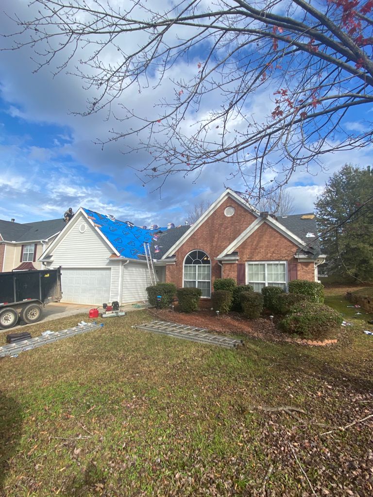 Completed roof and exterior