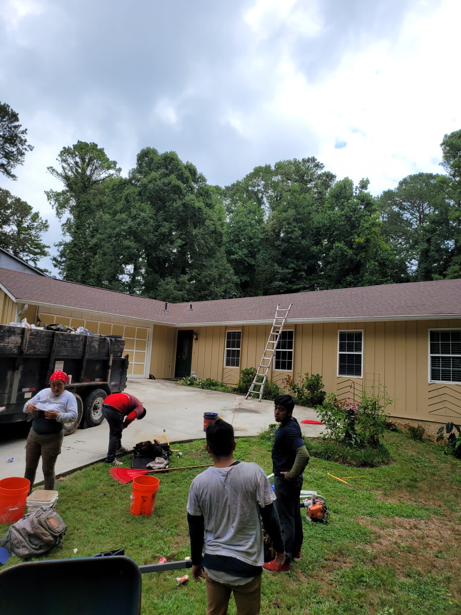 Exterior home renovation project